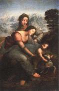 LEONARDO da Vinci virgin and child with st.anne china oil painting reproduction